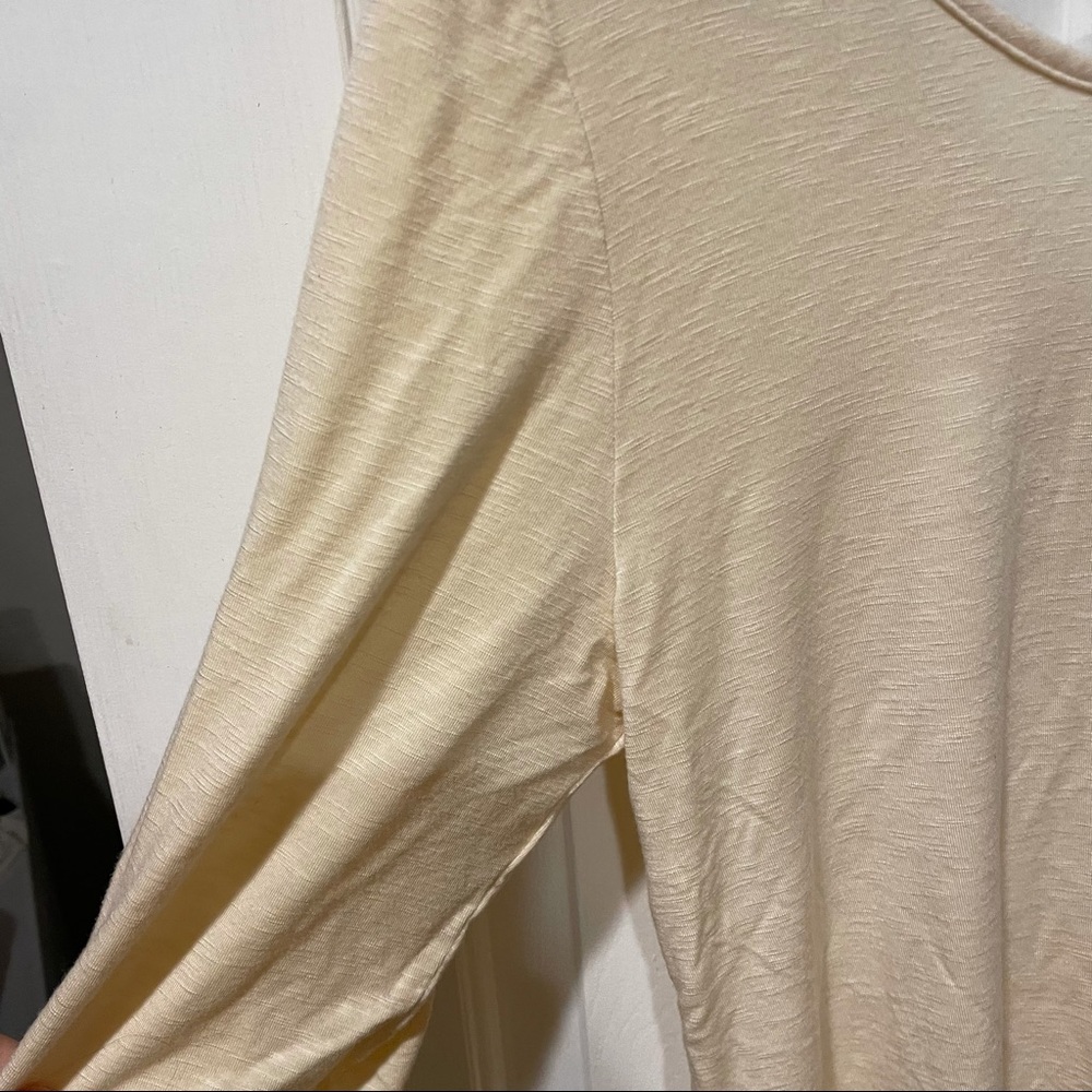 Anthropologie Left Coast Dolan Cream Top - Picture 2 of 5